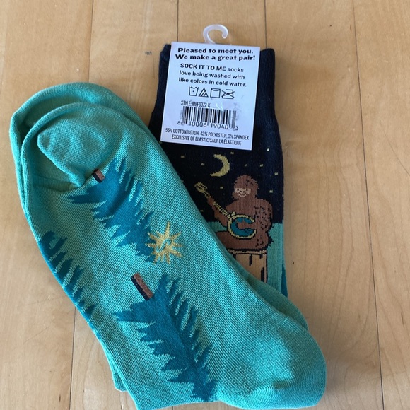 Sock it to Me- Sasquatch Camp Out Socks - Picture 2 of 5